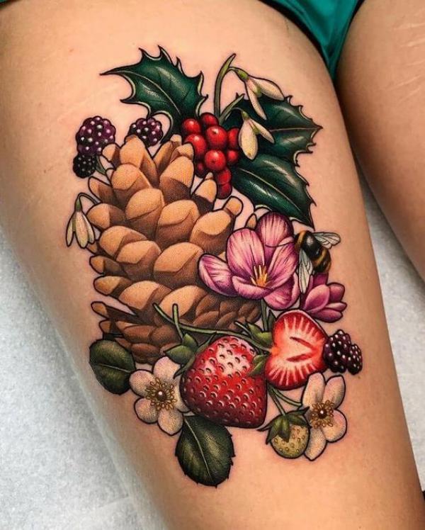 Strawberry Tattoo: Artistic Blend of Beauty and Meaning
