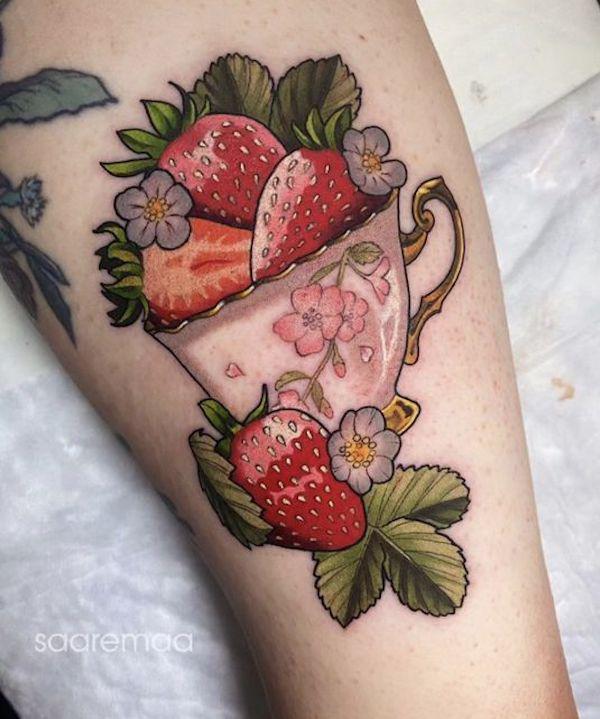 Strawberry Tattoo: Artistic Blend of Beauty and Meaning