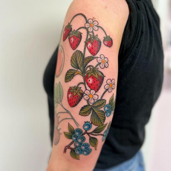 Strawberry Tattoo: Artistic Blend of Beauty and Meaning