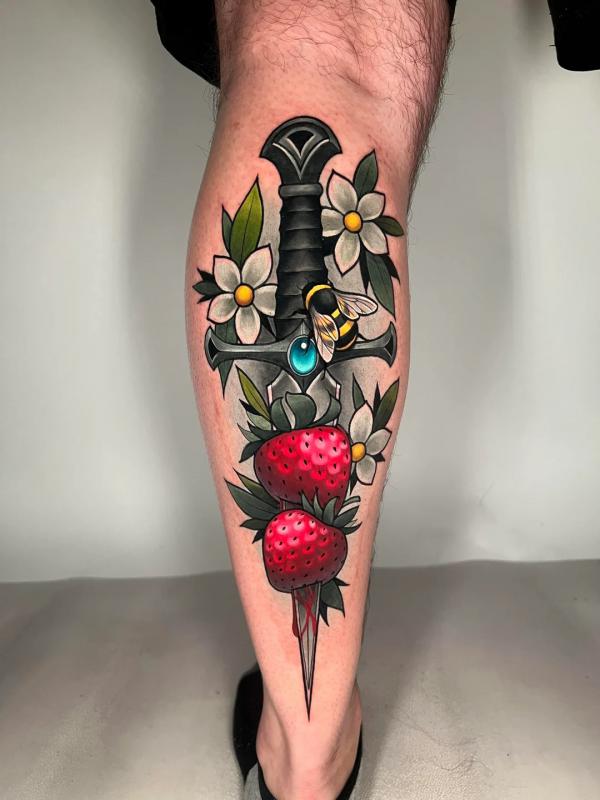 Strawberry Tattoo: Artistic Blend of Beauty and Meaning