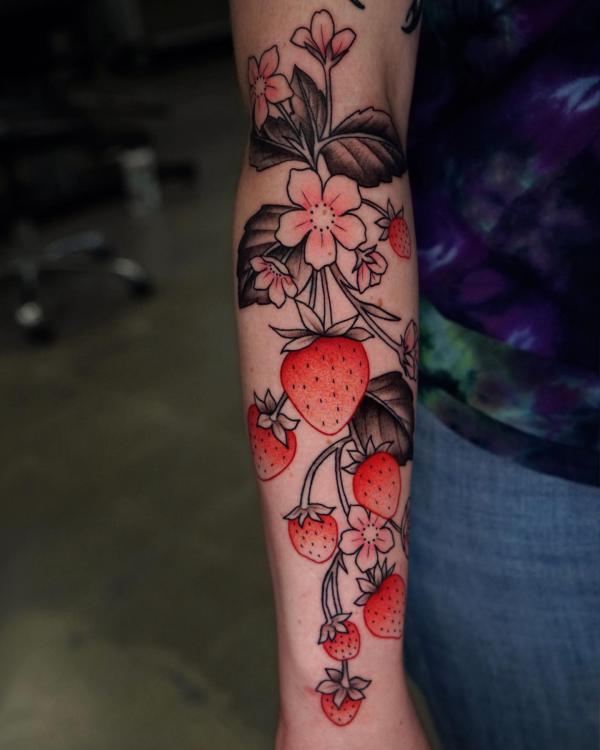 Strawberry Tattoo: Artistic Blend of Beauty and Meaning