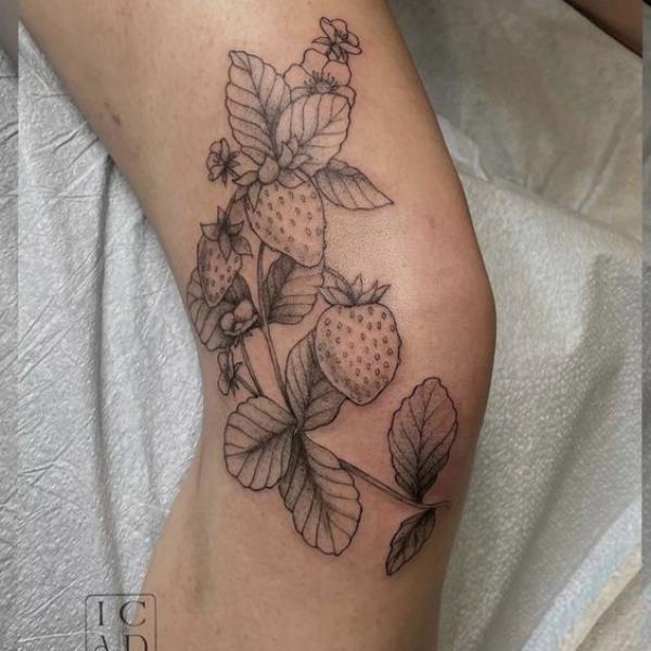 Strawberry Tattoo: Artistic Blend of Beauty and Meaning