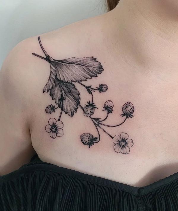 Strawberry Tattoo: Artistic Blend of Beauty and Meaning