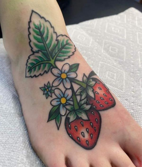 Strawberry Tattoo: Artistic Blend of Beauty and Meaning