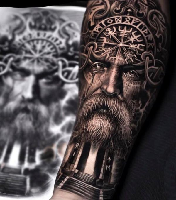 Odin Tattoo: Symbolism and Designs