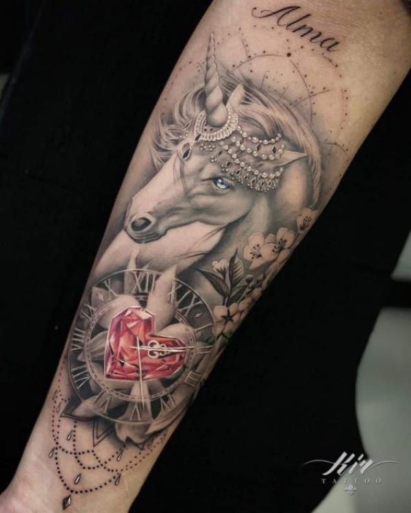 40 Inspiring Unicorn Tattoos with Meaning
