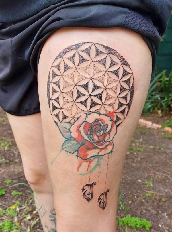 40 Flower of Life Tattoo Designs with Meanings