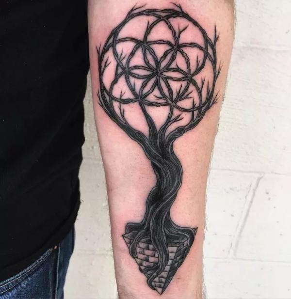 40 Flower of Life Tattoo Designs with Meanings