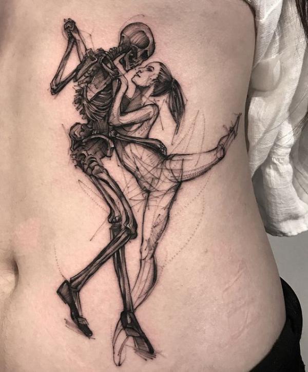 60 Skeleton Tattoo Designs with Meanings
