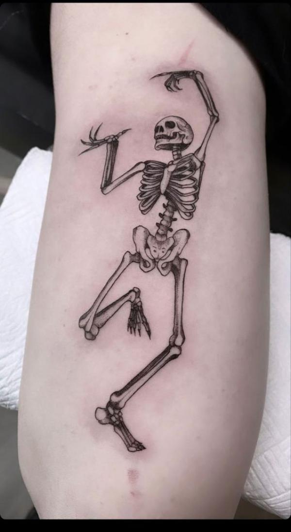60 Skeleton Tattoo Designs with Meanings