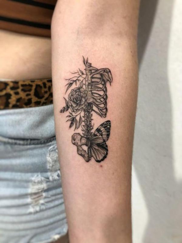 60 Skeleton Tattoo Designs with Meanings
