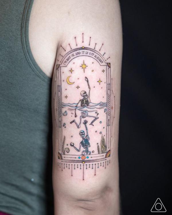 60 Skeleton Tattoo Designs with Meanings