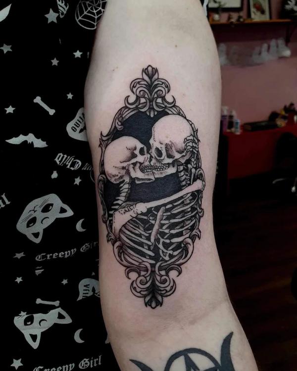 60 Skeleton Tattoo Designs with Meanings