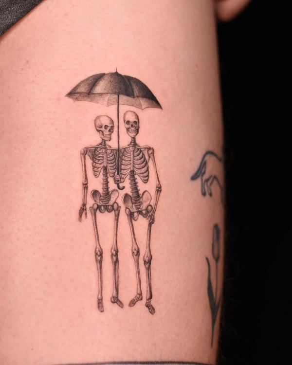 60 Skeleton Tattoo Designs with Meanings