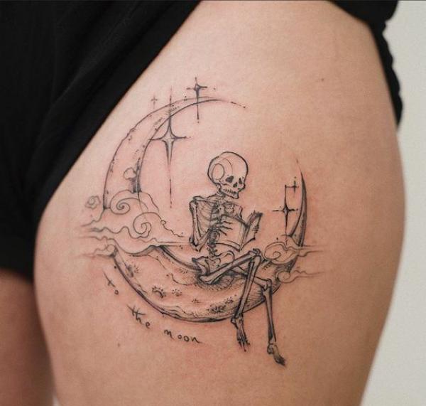 60 Skeleton Tattoo Designs with Meanings