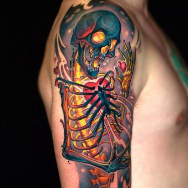 60 Skeleton Tattoo Designs with Meanings