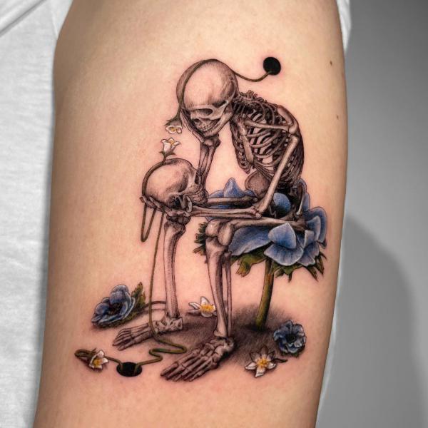60 Skeleton Tattoo Designs with Meanings