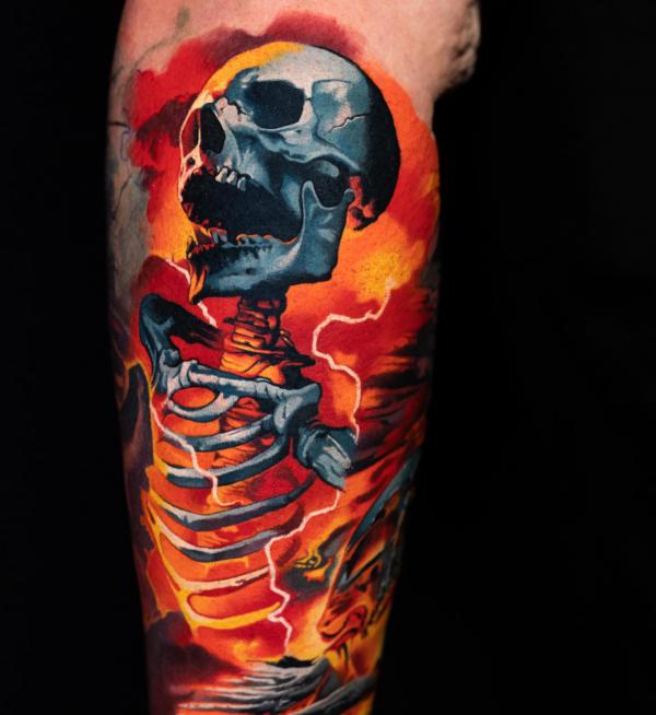 60 Skeleton Tattoo Designs with Meanings