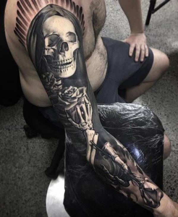 60 Skeleton Tattoo Designs with Meanings