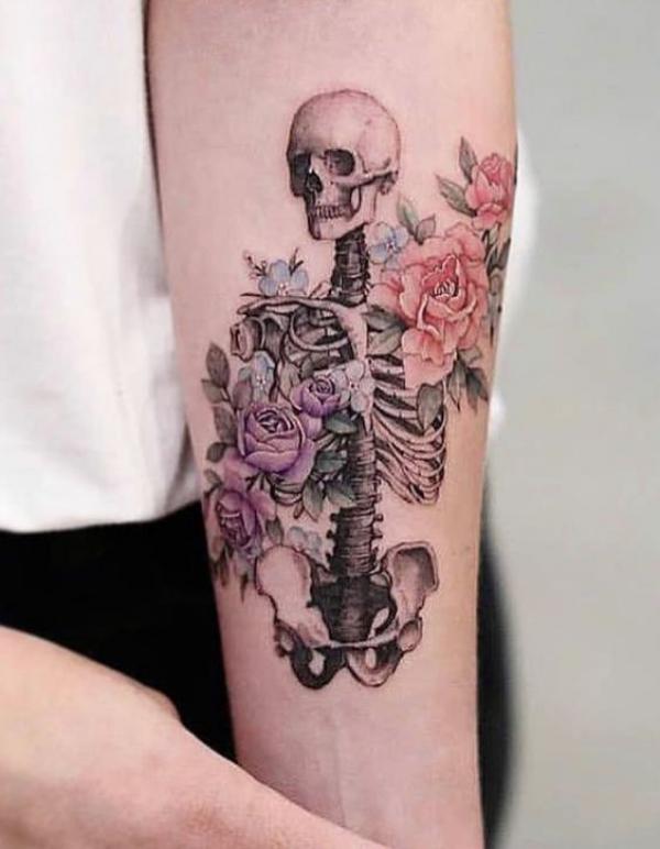 60 Skeleton Tattoo Designs with Meanings