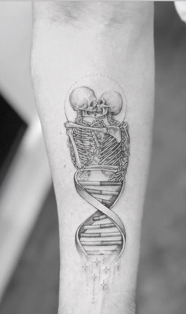 60 Skeleton Tattoo Designs with Meanings