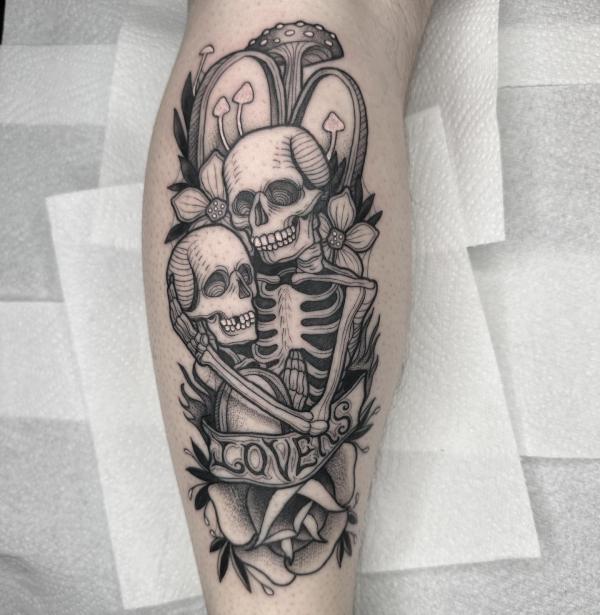 60 Skeleton Tattoo Designs with Meanings