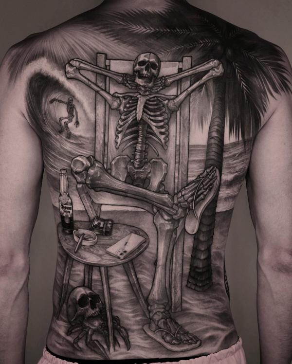 60 Skeleton Tattoo Designs with Meanings