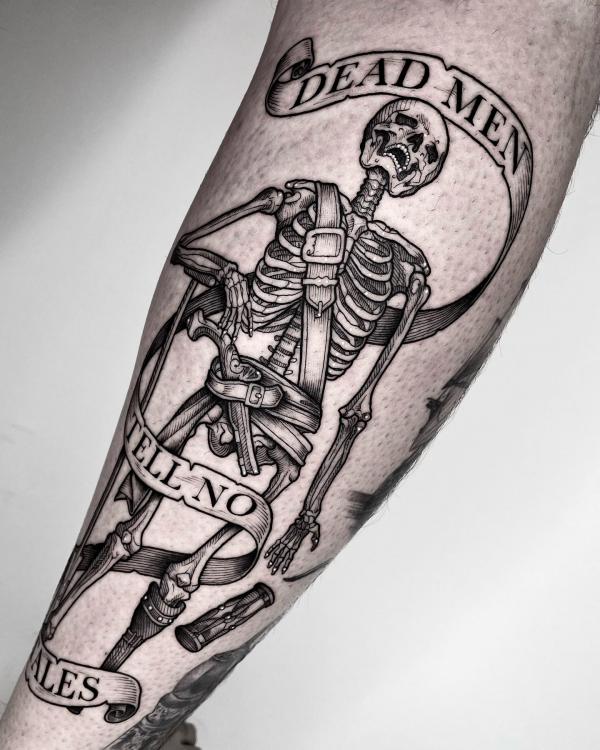 60 Skeleton Tattoo Designs with Meanings
