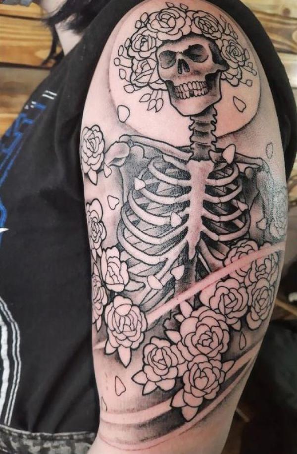 60 Skeleton Tattoo Designs with Meanings