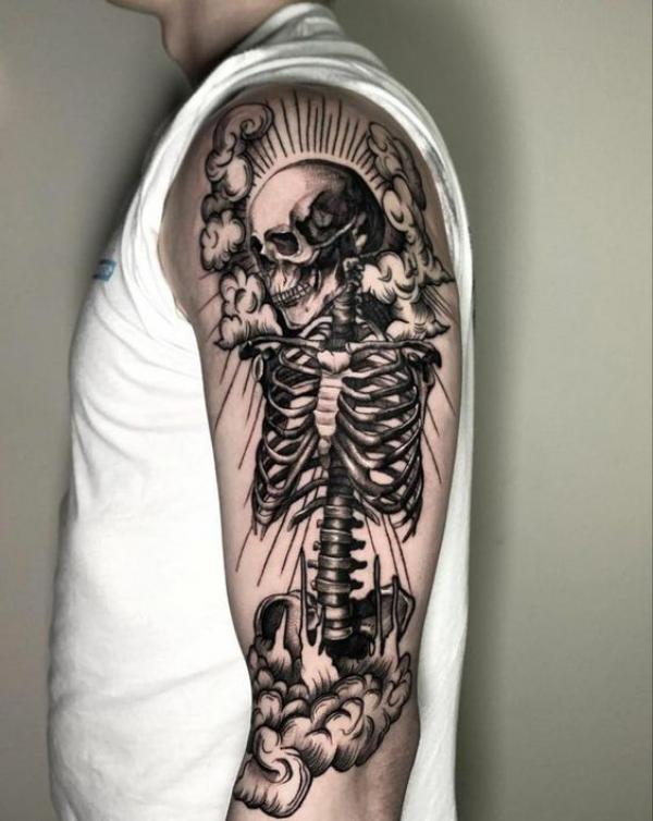 60 Skeleton Tattoo Designs with Meanings