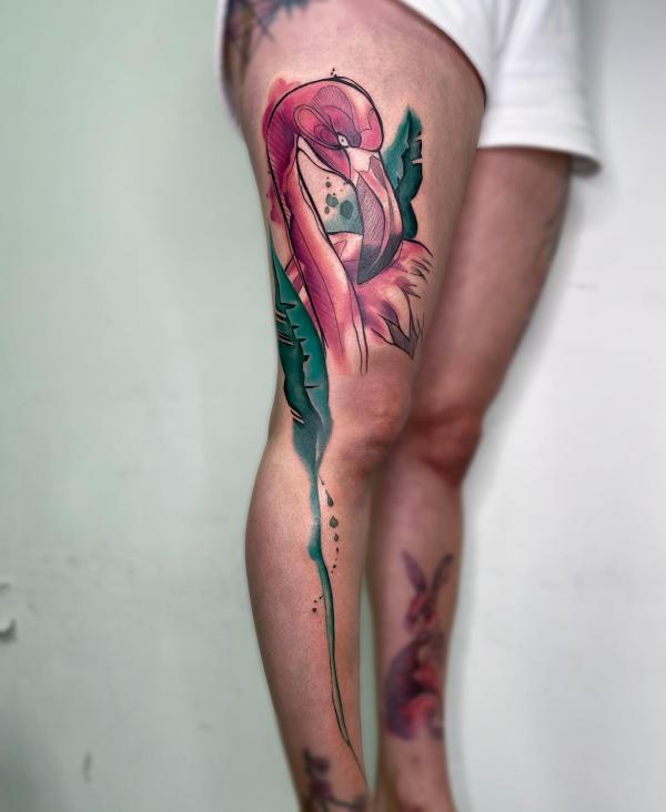 Flamingo Tattoos: A Dive into Their Meaning and Design