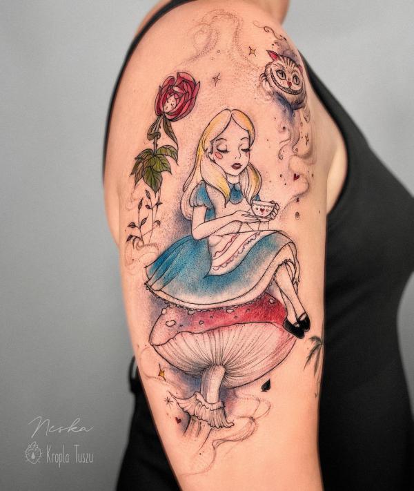 Alice in Wonderland Tattoos: A Dive into the Rabbit Hole