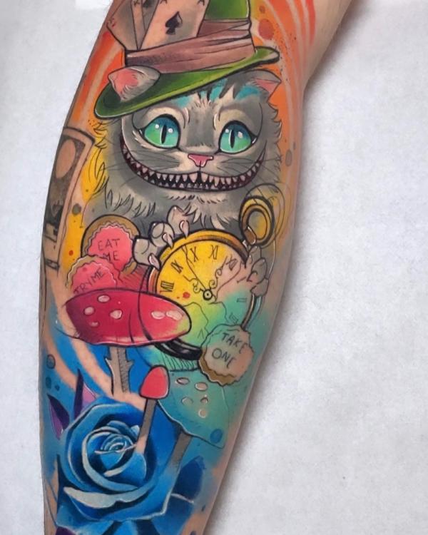 Alice in Wonderland Tattoos: A Dive into the Rabbit Hole