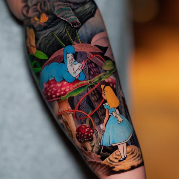 Alice in Wonderland Tattoos: A Dive into the Rabbit Hole