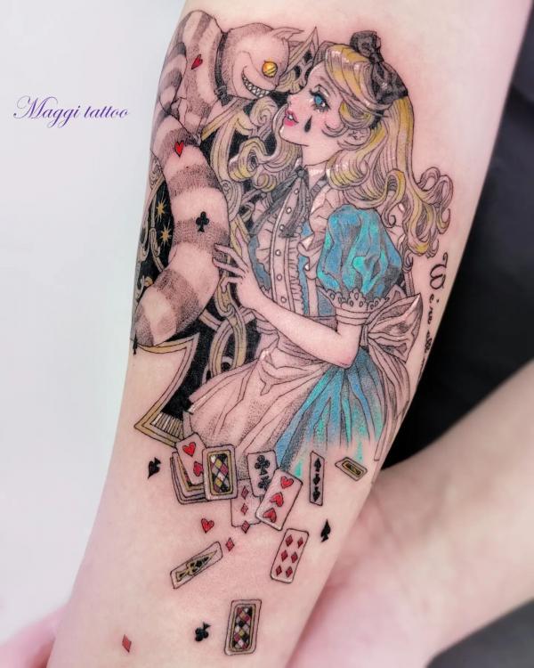 Alice in Wonderland Tattoos: A Dive into the Rabbit Hole