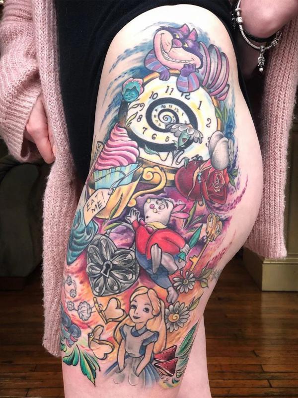 Alice in Wonderland Tattoos: A Dive into the Rabbit Hole