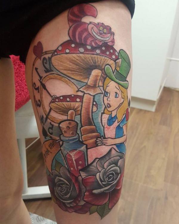 Alice in Wonderland Tattoos: A Dive into the Rabbit Hole