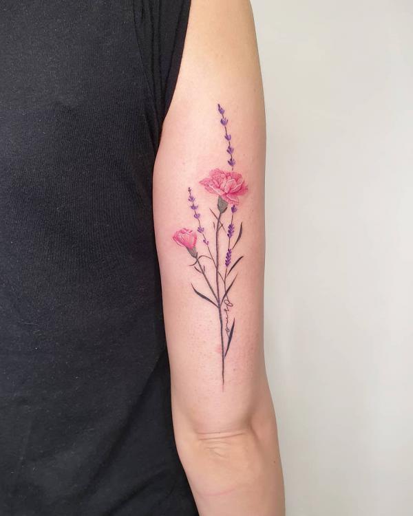 40+ Carnation Tattoo Designs with Meaning