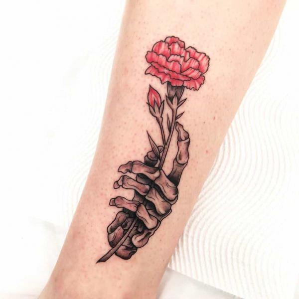 40+ Carnation Tattoo Designs with Meaning
