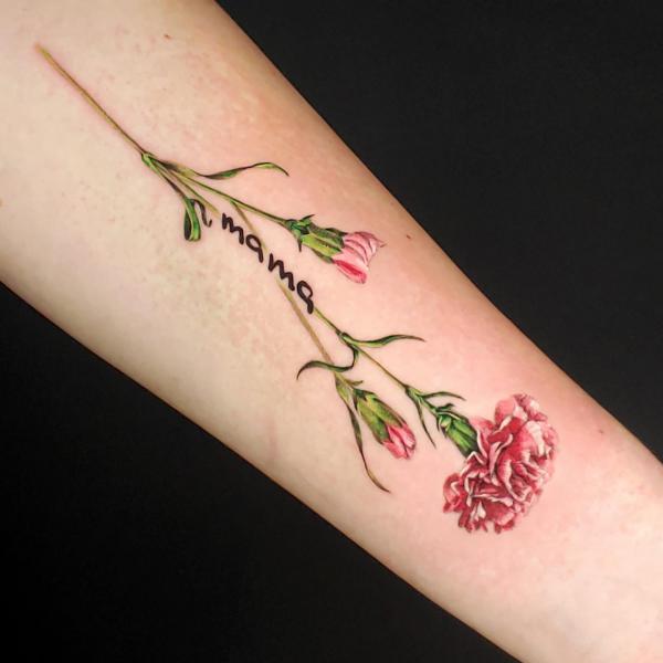 40+ Carnation Tattoo Designs with Meaning