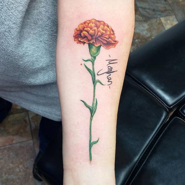 40+ Carnation Tattoo Designs with Meaning