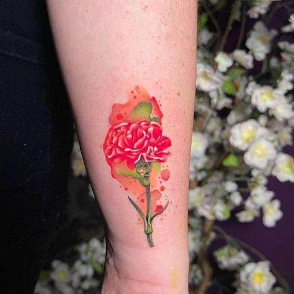 40+ Carnation Tattoo Designs with Meaning