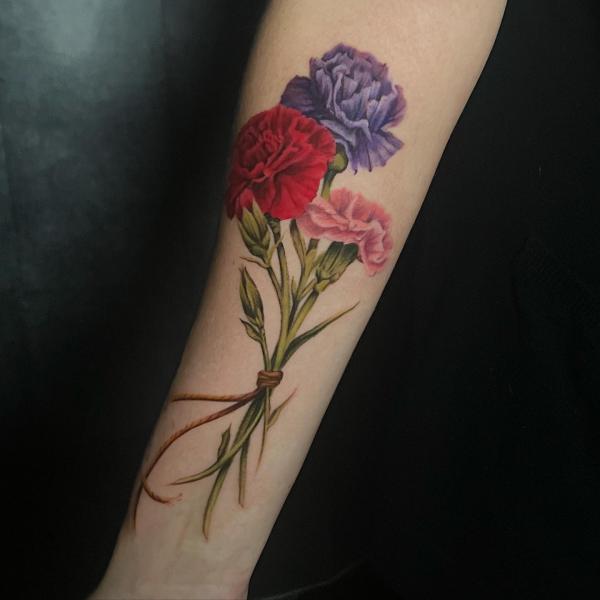 40+ Carnation Tattoo Designs with Meaning