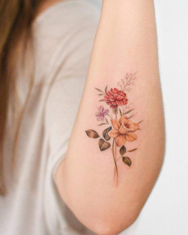 40+ Carnation Tattoo Designs with Meaning
