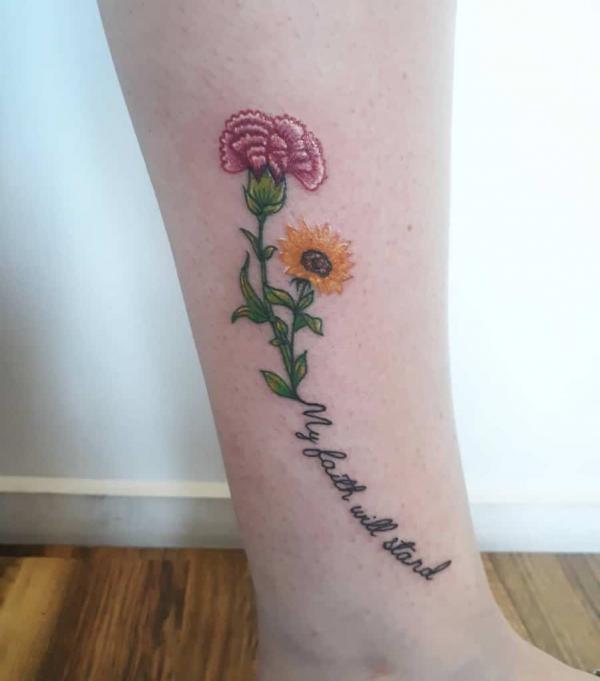 40+ Carnation Tattoo Designs with Meaning