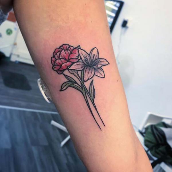 40+ Carnation Tattoo Designs with Meaning