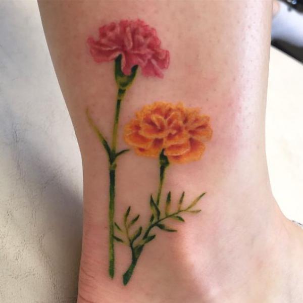 40+ Carnation Tattoo Designs with Meaning