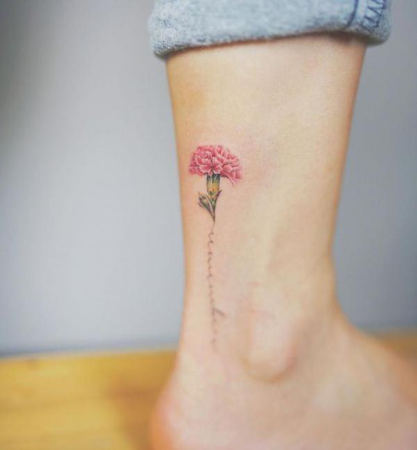40+ Carnation Tattoo Designs with Meaning