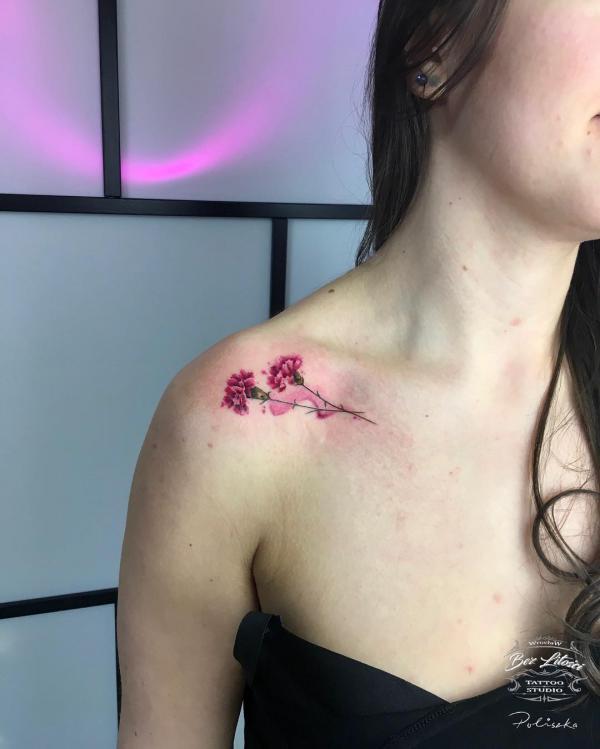 40+ Carnation Tattoo Designs with Meaning