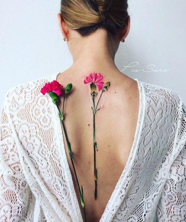 40+ Carnation Tattoo Designs with Meaning